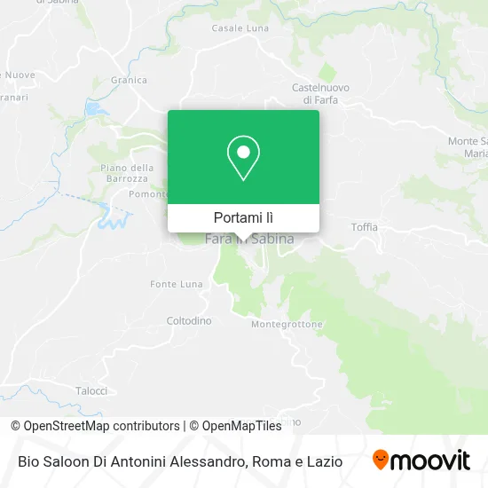 Mappa Bio Saloon Di Antonini Alessandro
