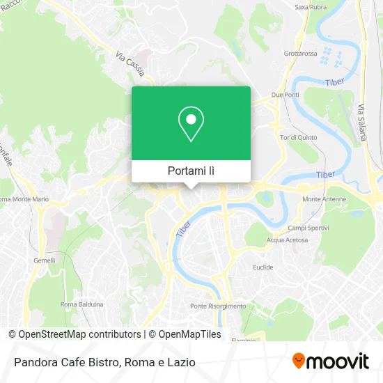 Mappa Pandora Cafe Bistro