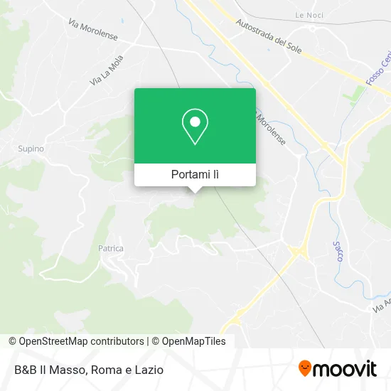 Mappa B&B Il Masso