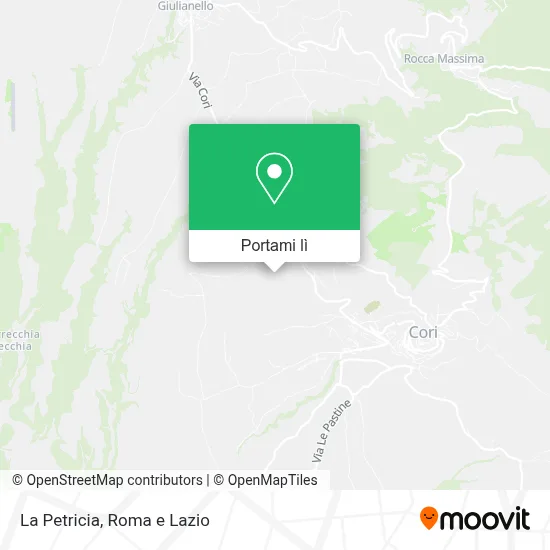 Mappa La Petricia