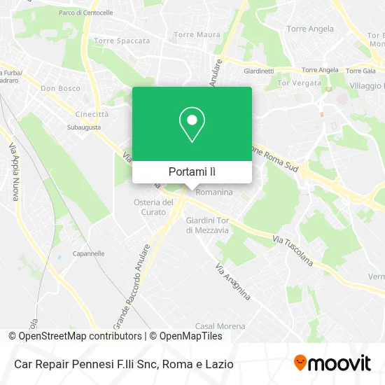 Mappa Car Repair Pennesi F.lli Snc
