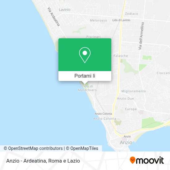 Mappa Anzio - Ardeatina