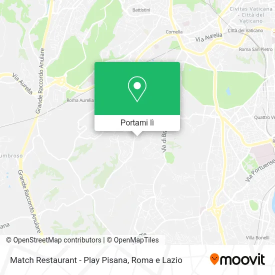 Mappa Match Restaurant - Play Pisana