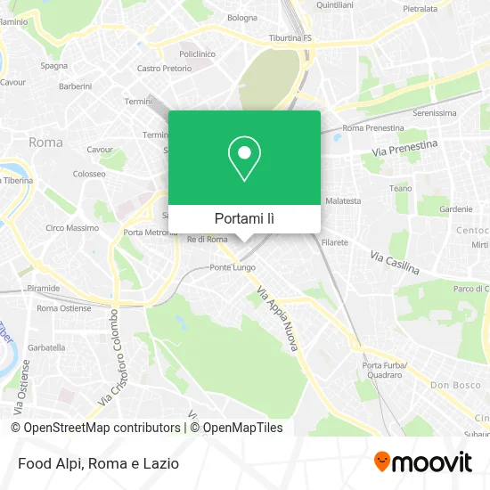 Mappa Food Alpi