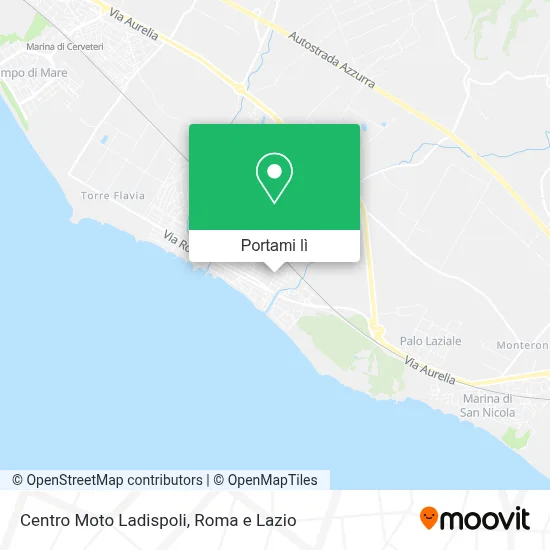 Mappa Centro Moto Ladispoli