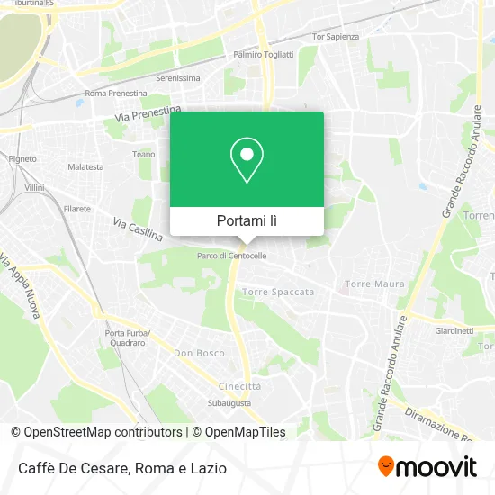 Mappa Caffè De Cesare