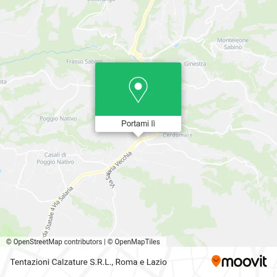 Mappa Tentazioni Calzature S.R.L.