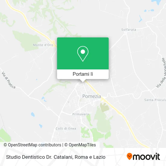 Mappa Studio Dentistico Dr. Catalani