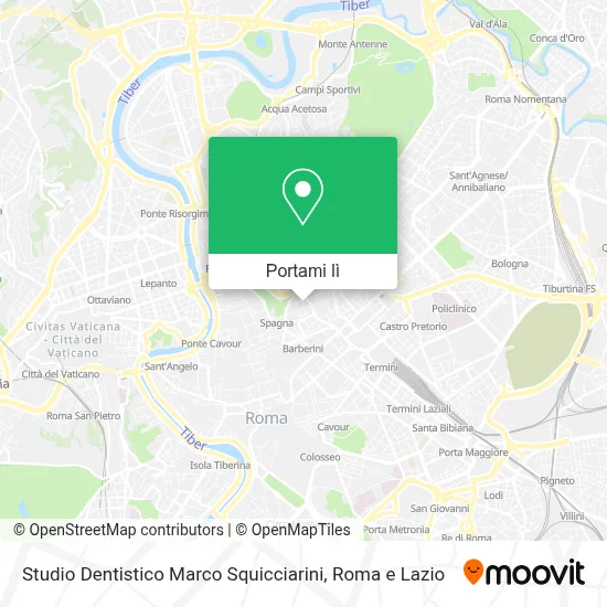 Mappa Studio Dentistico Marco Squicciarini