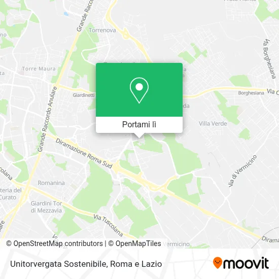 Mappa Unitorvergata Sostenibile