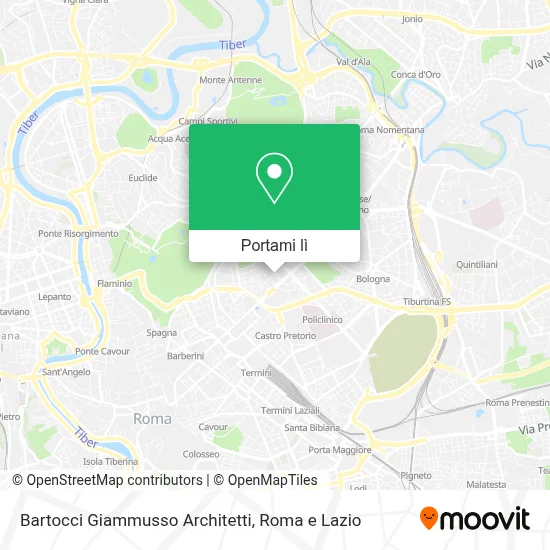 Mappa Bartocci Giammusso Architetti