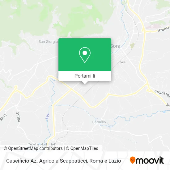 Mappa Caseificio Az. Agricola Scappaticci