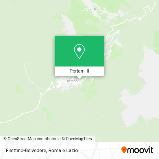 Mappa Filettino-Belvedere
