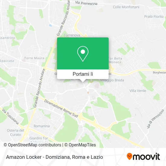 Mappa Amazon Locker - Domiziana