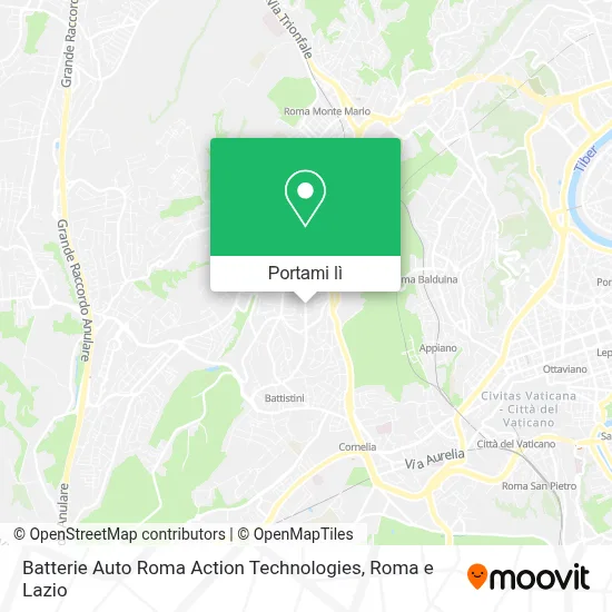 Mappa Batterie Auto Roma Action Technologies