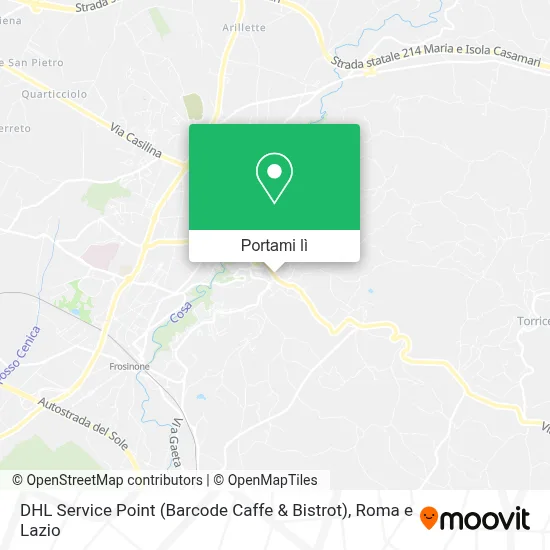 Mappa DHL Service Point (Barcode Caffe & Bistrot)