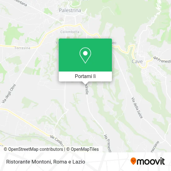 Mappa Ristorante Montoni
