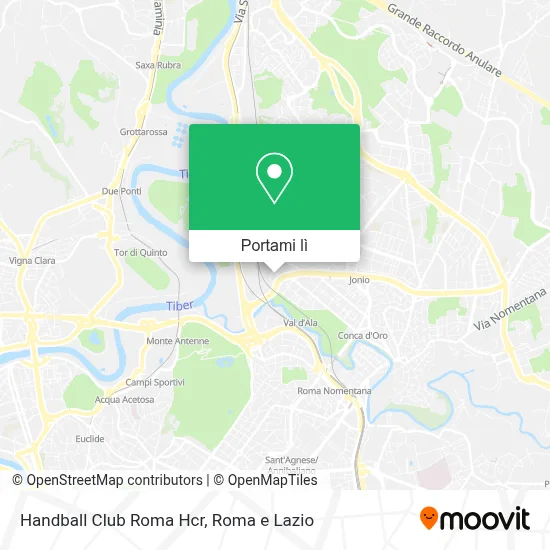 Mappa Handball Club Roma Hcr