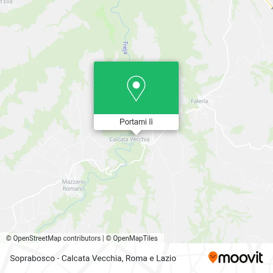 Mappa Soprabosco - Calcata Vecchia
