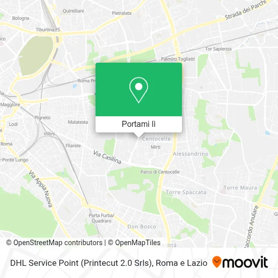 Mappa DHL Service Point (Printecut 2.0 Srls)