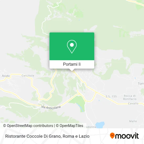 Mappa Ristorante Coccole Di Grano
