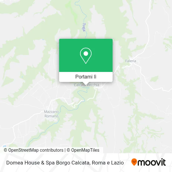 Mappa Domea House & Spa Borgo Calcata