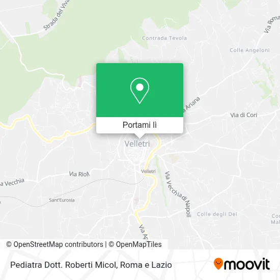 Mappa Pediatra Dott. Roberti Micol