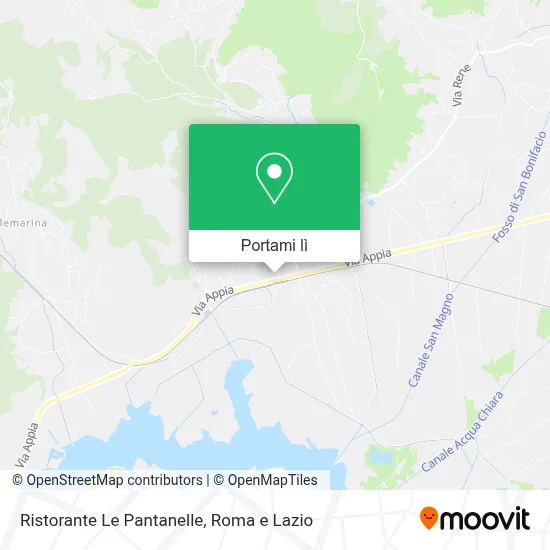 Mappa Ristorante Le Pantanelle