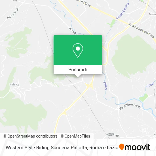Mappa Western Style Riding Scuderia Pallotta