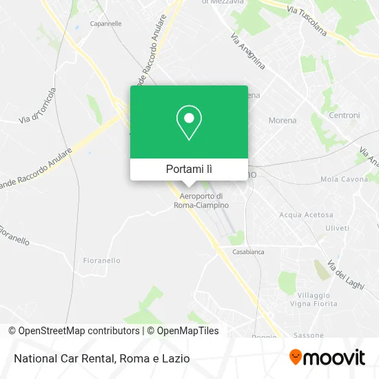 Mappa National Car Rental