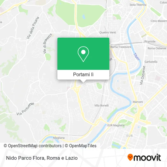 Mappa Nido Parco Flora
