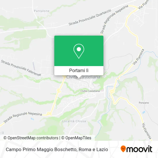 Mappa Campo Primo Maggio Boschetto