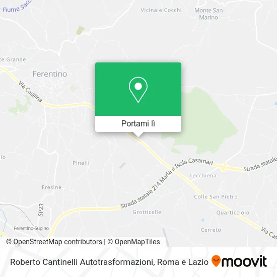 Mappa Roberto Cantinelli Autotrasformazioni