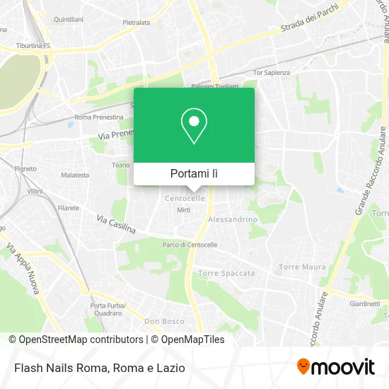 Mappa Flash Nails Roma