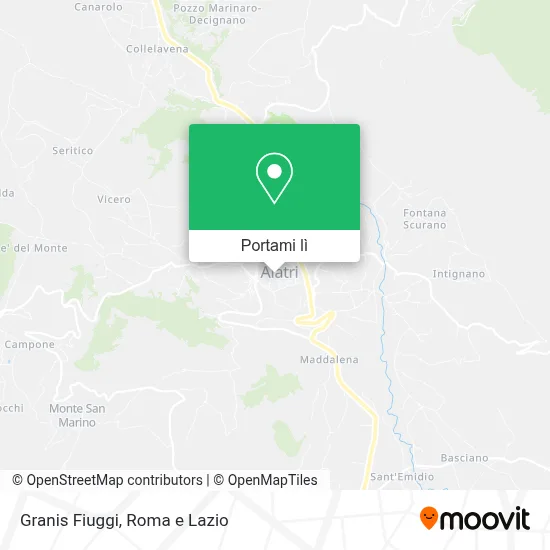 Mappa Granis Fiuggi
