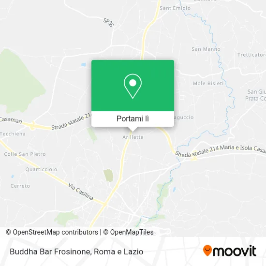 Mappa Buddha Bar Frosinone