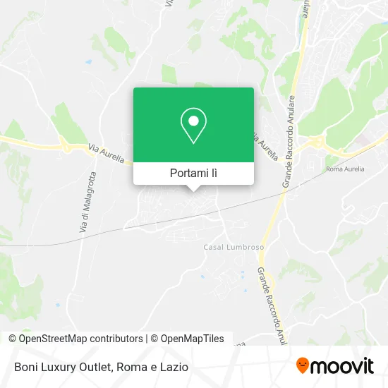 Mappa Boni Luxury Outlet