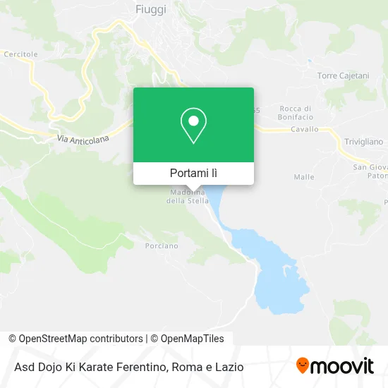 Mappa Asd Dojo Ki Karate Ferentino