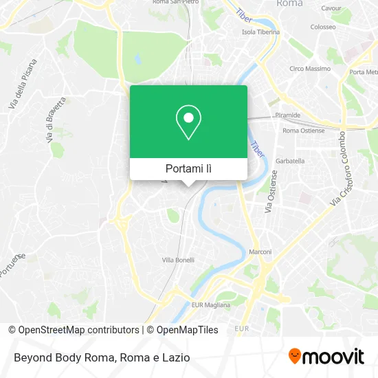 Mappa Beyond Body Roma