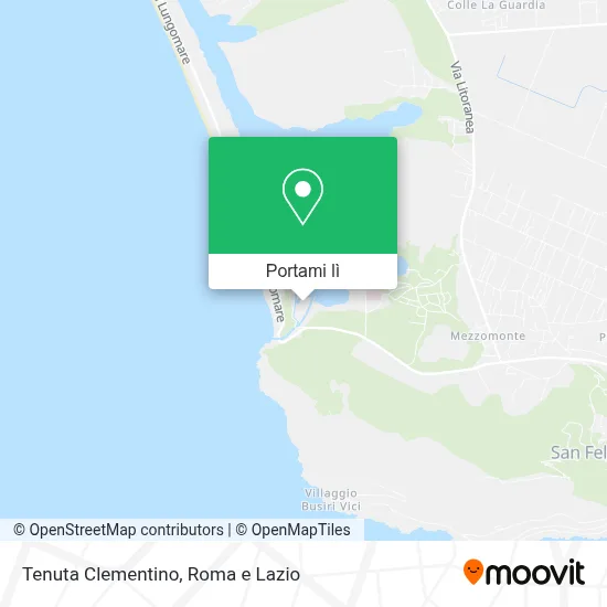 Mappa Tenuta Clementino