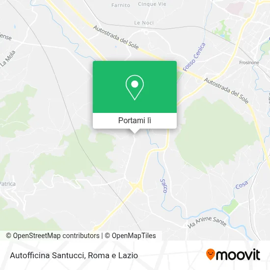 Mappa Autofficina Santucci