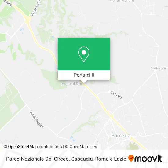 Mappa Parco Nazionale Del Circeo. Sabaudia