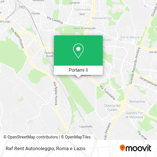 Mappa Raf Rent Autonoleggio