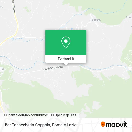 Mappa Bar Tabaccheria Coppola