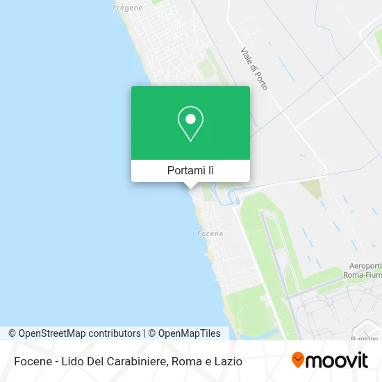 Mappa Focene - Lido Del Carabiniere