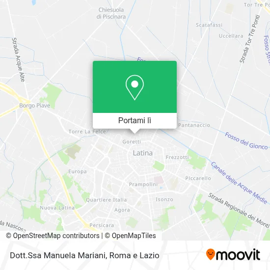 Mappa Dott.Ssa Manuela Mariani