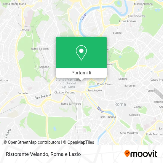 Mappa Ristorante Velando