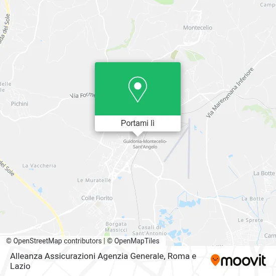 Mappa Alleanza Assicurazioni Agenzia Generale