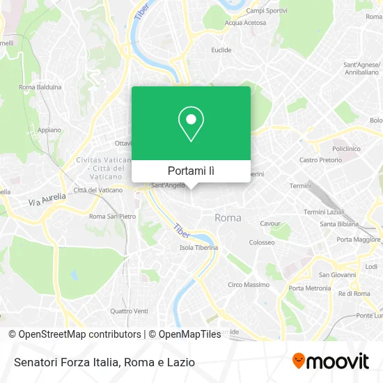 Mappa Senatori Forza Italia
