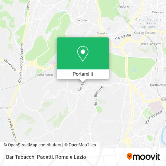 Mappa Bar Tabacchi Pacetti